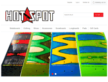 Tablet Screenshot of hotspotskateshop.com
